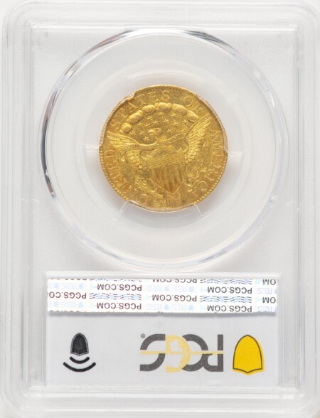 1798 $5 Lg Eagle, Small 8 PCGS Secure 58 PCGS