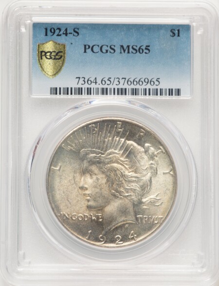 1924-S S$1 PCGS Secure 65 PCGS