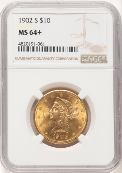 1902-S $10 NGC Plus 64 NGC