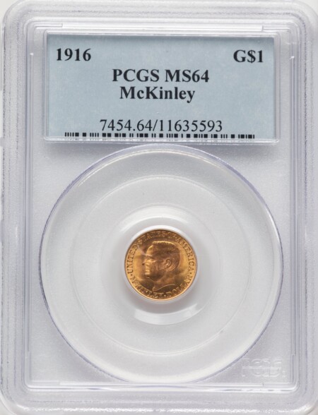 1916 G$1 McKinley 64 PCGS