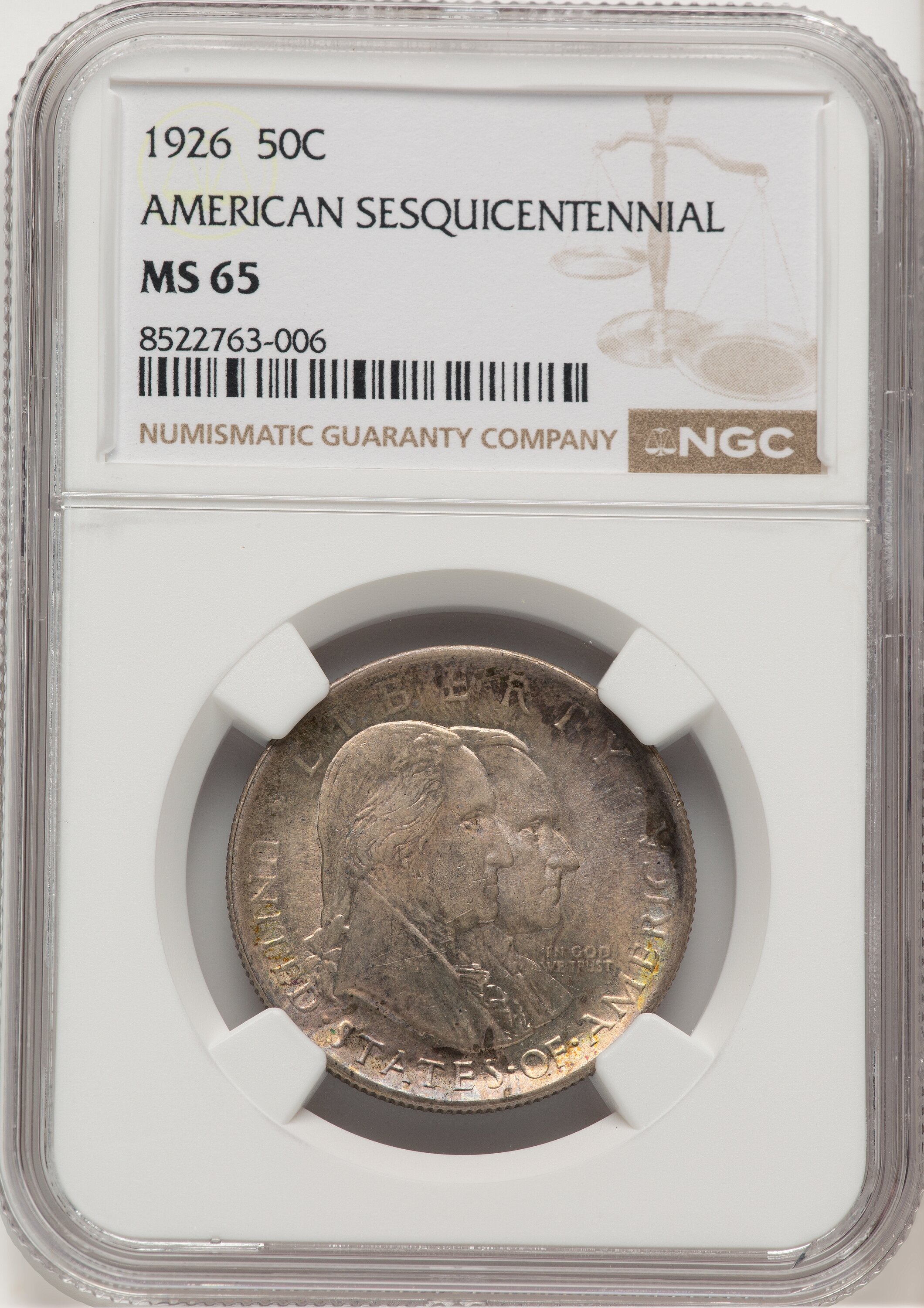 1926 50C Sesquicentennial, MS 65 NGC