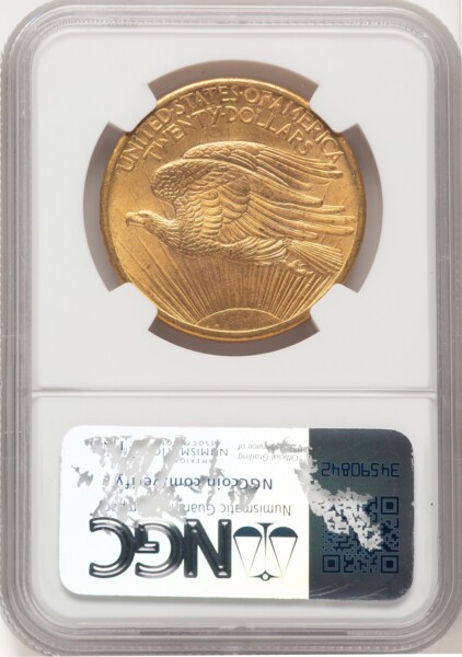 1907 $20 Saint, MS 64 NGC