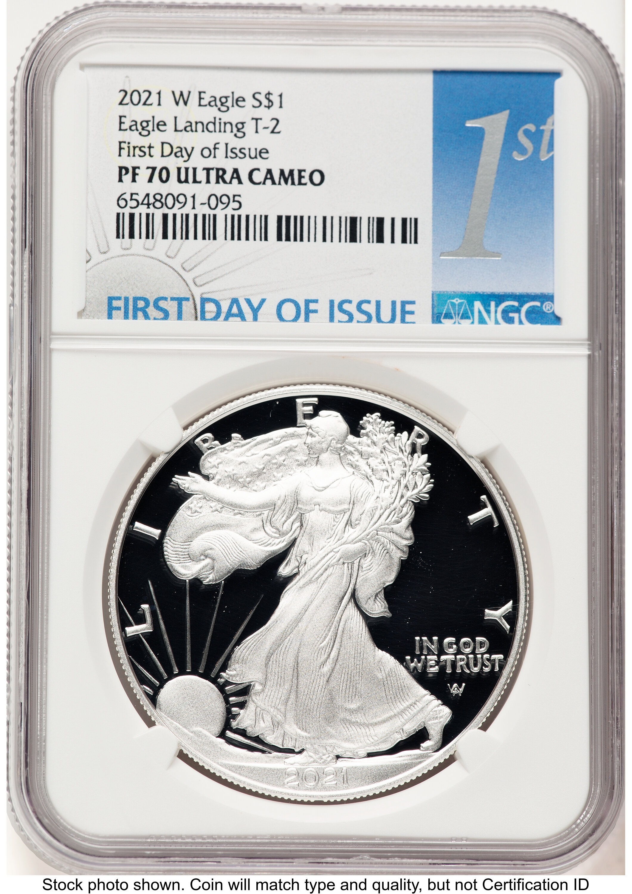 2021-W TY2 Proof Silver Eagle 1 oz FDI 1ST 70 NGC