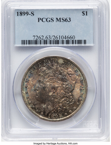 1899-S S$1 63 PCGS