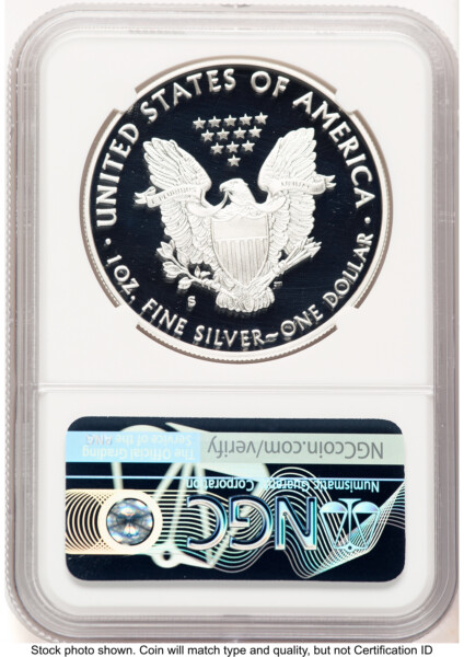 2019-S Proof Silver Eagle 1 oz Ed Moy 70 NGC