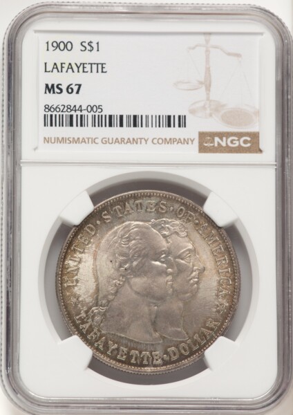 1900  Lafayette Dollar, MS 67 NGC