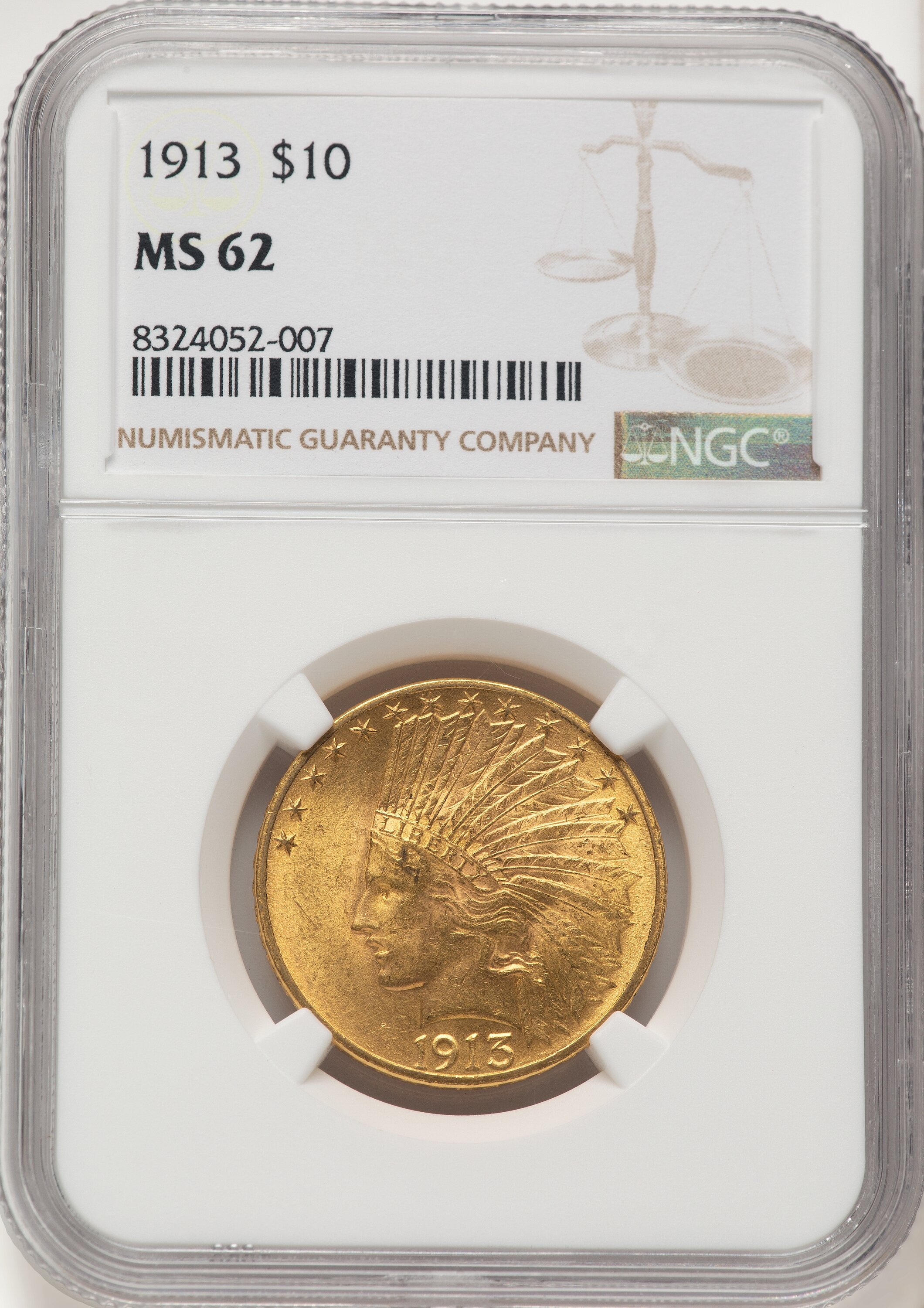 1913 $10 62 NGC