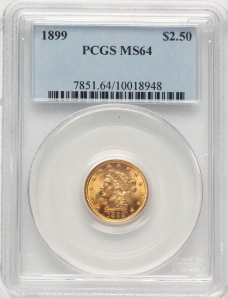 1899 $2 1/2 64 PCGS
