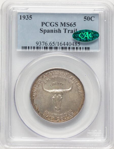 1935 50C Spanish Trail, MS CAC 65 PCGS