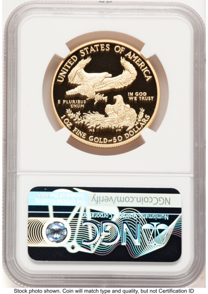 2013-W Proof Gold Eagle 1 oz Ed Moy 70 NGC