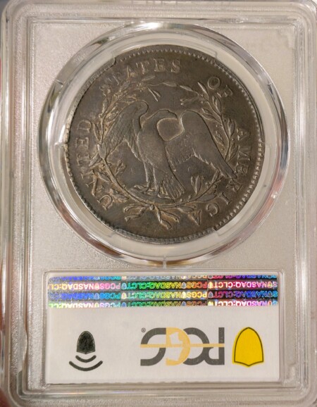 1795 $1 Flowing Hair, 2 Leaves VF30 PCGS Secure