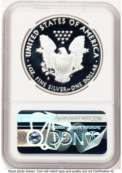 2020-S Proof Silver Eagle Limited Edition Proof Set 1 oz FDI Trolley Label 70 NGC