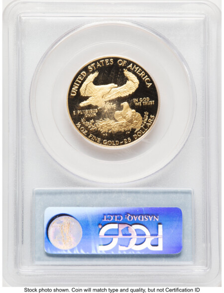 1993-P Proof Gold Eagle 1/2 oz Blue Label 70 PCGS
