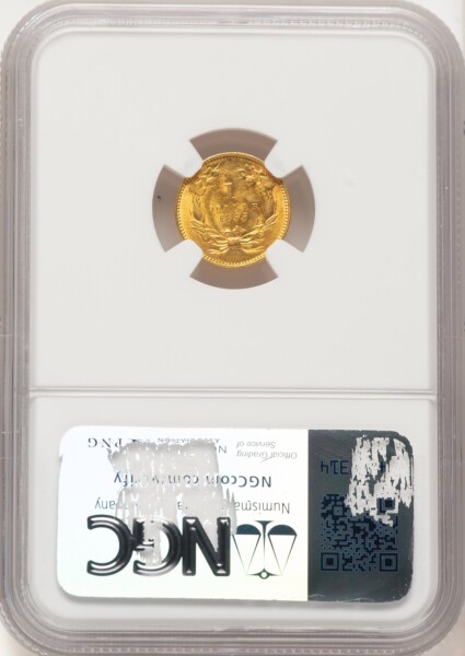 1855 G$1 Type Two, MS 62 NGC
