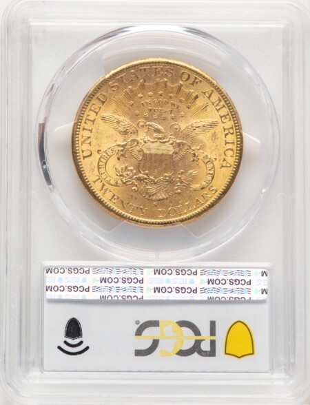 1898-S $20 PCGS Secure PCGS Plus Blue Gradient 62 PCGS