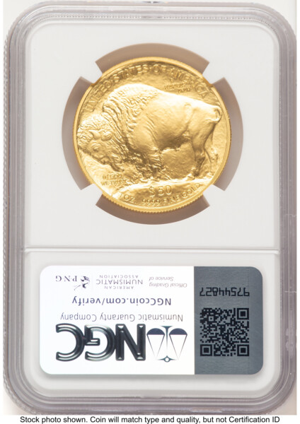2008-W Burnished Gold Buffalo 1 oz Jeff Garrett Red Book 70 NGC
