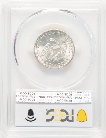 1861 25C PCGS Secure 67 PCGS