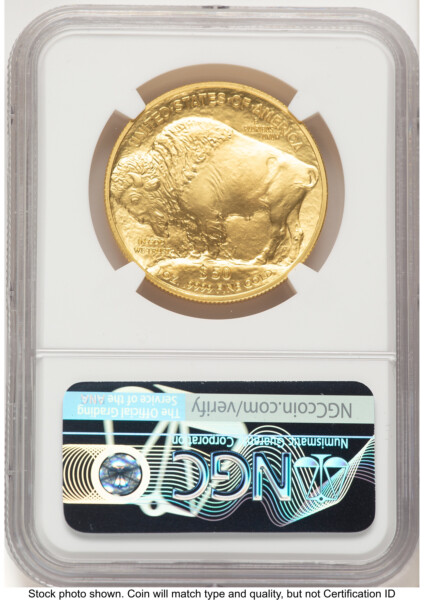 2008-W Burnished Gold Buffalo 1 oz Mike Castle 70 NGC