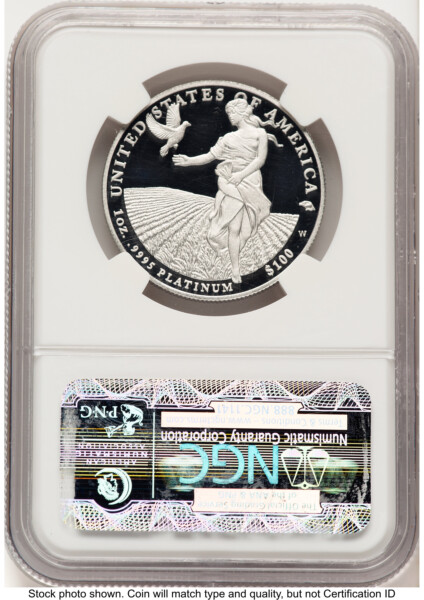 2011-W Proof Platinum Eagle 1 oz ER Blue 70 NGC