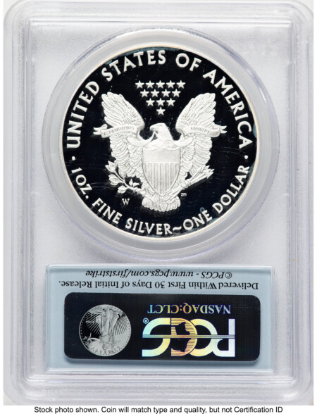 2014-W Proof Silver Eagle 1 oz FS Flag 70 PCGS