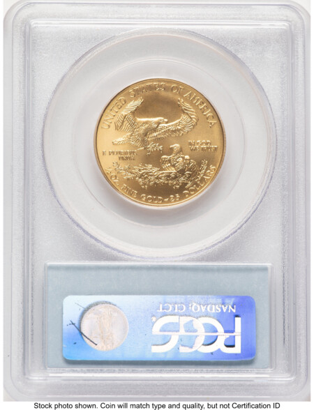 2006-W Burnished Gold Eagle 1/2 oz Blue Label 70 PCGS