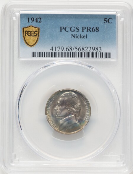 1942 5C TYPE 1 PCGS Secure 68 PCGS