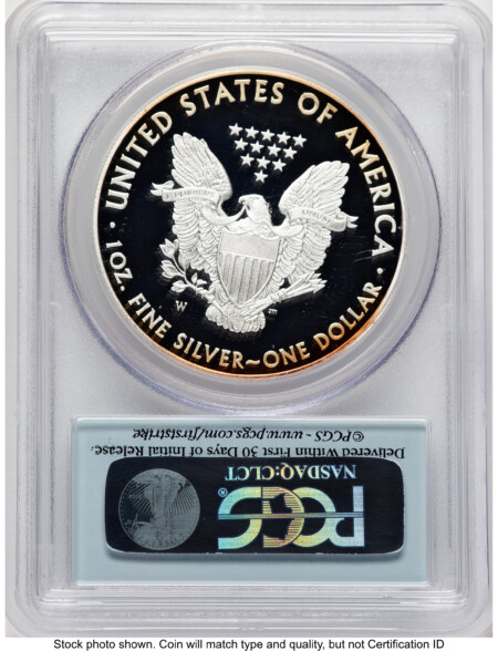 2013-W Proof Silver Eagle 1 oz FS Flag 70 PCGS
