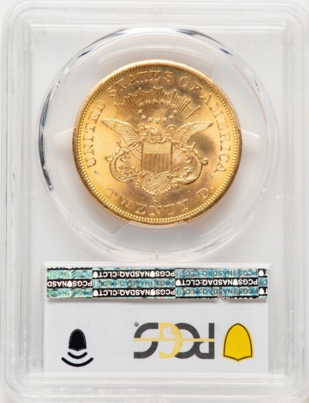 1857-S $20 PCGS Secure 65 PCGS