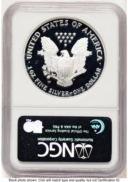 2006-W Proof Silver Eagle 1 oz First Strikes Red 70 NGC