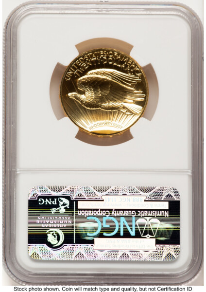 2009 G$20 Ultra High Relief, PL Saint Gaudens Label 70 NGC
