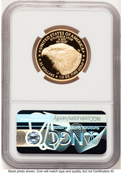 2022-W Proof Gold Eagle 1/2 oz Ed Moy 70 NGC