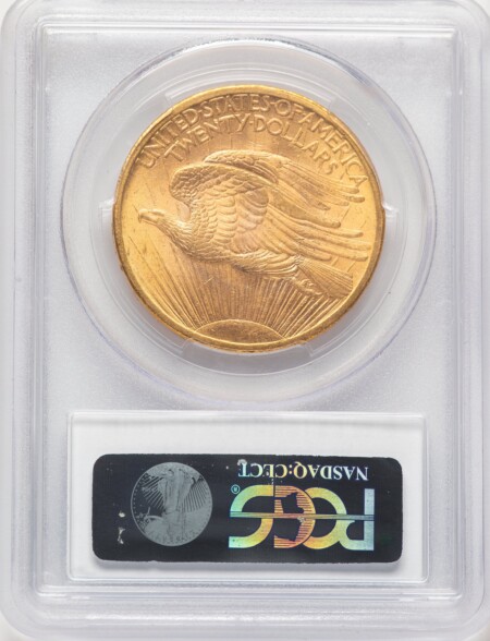 1907 $20 Saint, MS PCGS Plus 63 PCGS