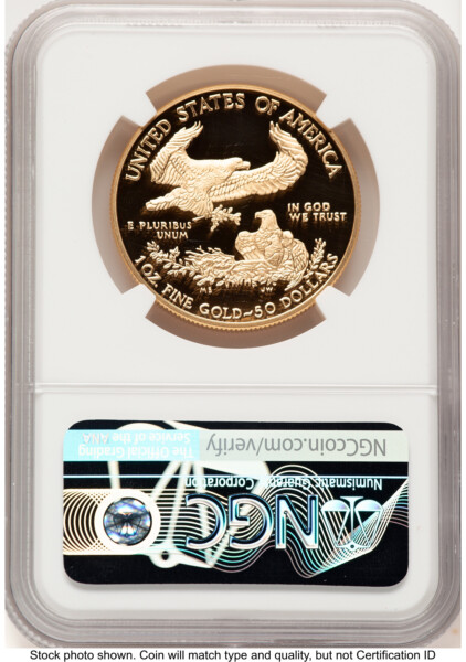 2018-W Proof Gold Eagle 1 oz Ed Moy 70 NGC