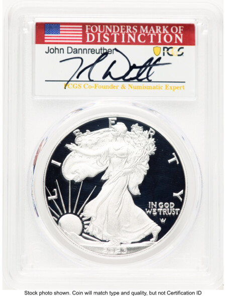 2023-W Proof Silver Eagle Congratulations Set 1 oz AR John Dannreuther 70 PCGS