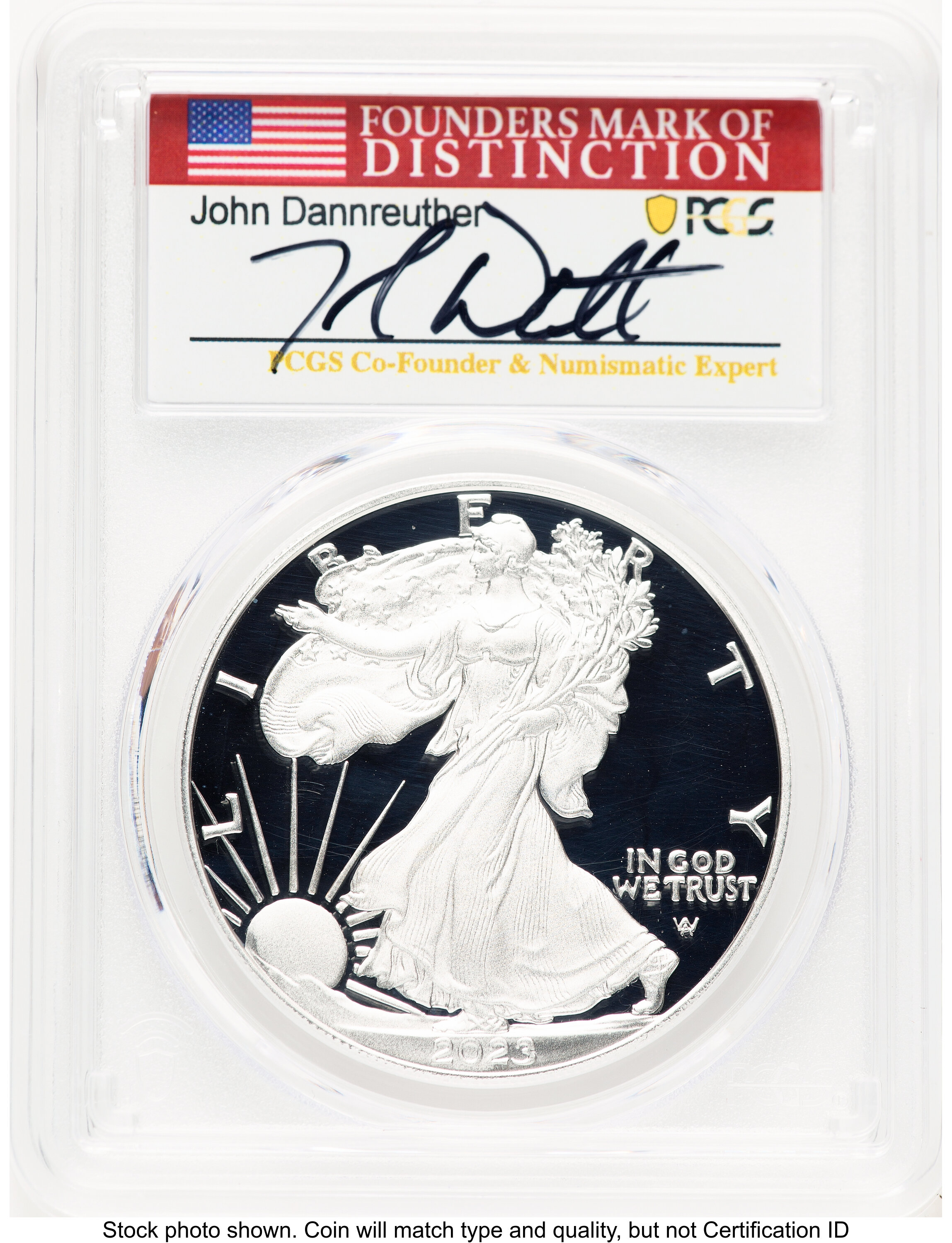 2023-W Proof Silver Eagle Congratulations Set 1 oz AR John Dannreuther 70 PCGS