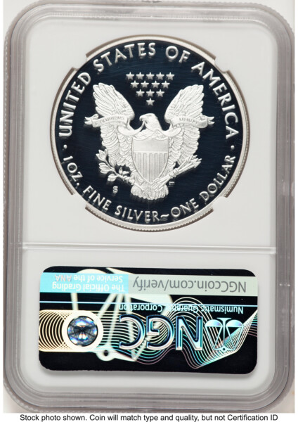 2018-S Proof Silver Eagle 1 oz Brown Label 70 NGC