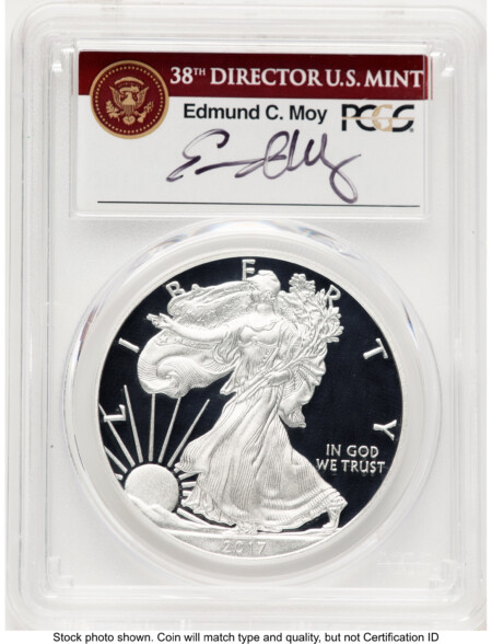 2017-W Proof Silver Eagle 1 oz FS Ed Moy 70 PCGS
