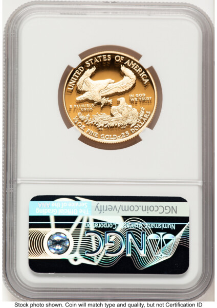 2019-W Proof Gold Eagle 1/2 oz Ed Moy 70 NGC