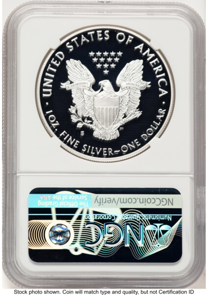 2018-S Proof Silver Eagle 1 oz FDI 1ST 70 NGC