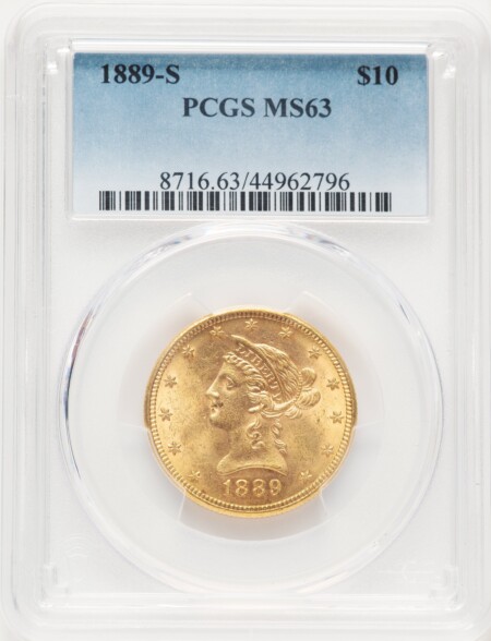 1889-S $10 63 PCGS