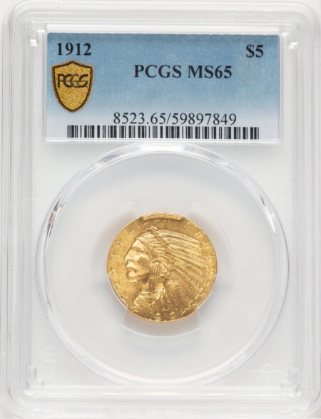 1912 $5 PCGS Secure 65 PCGS