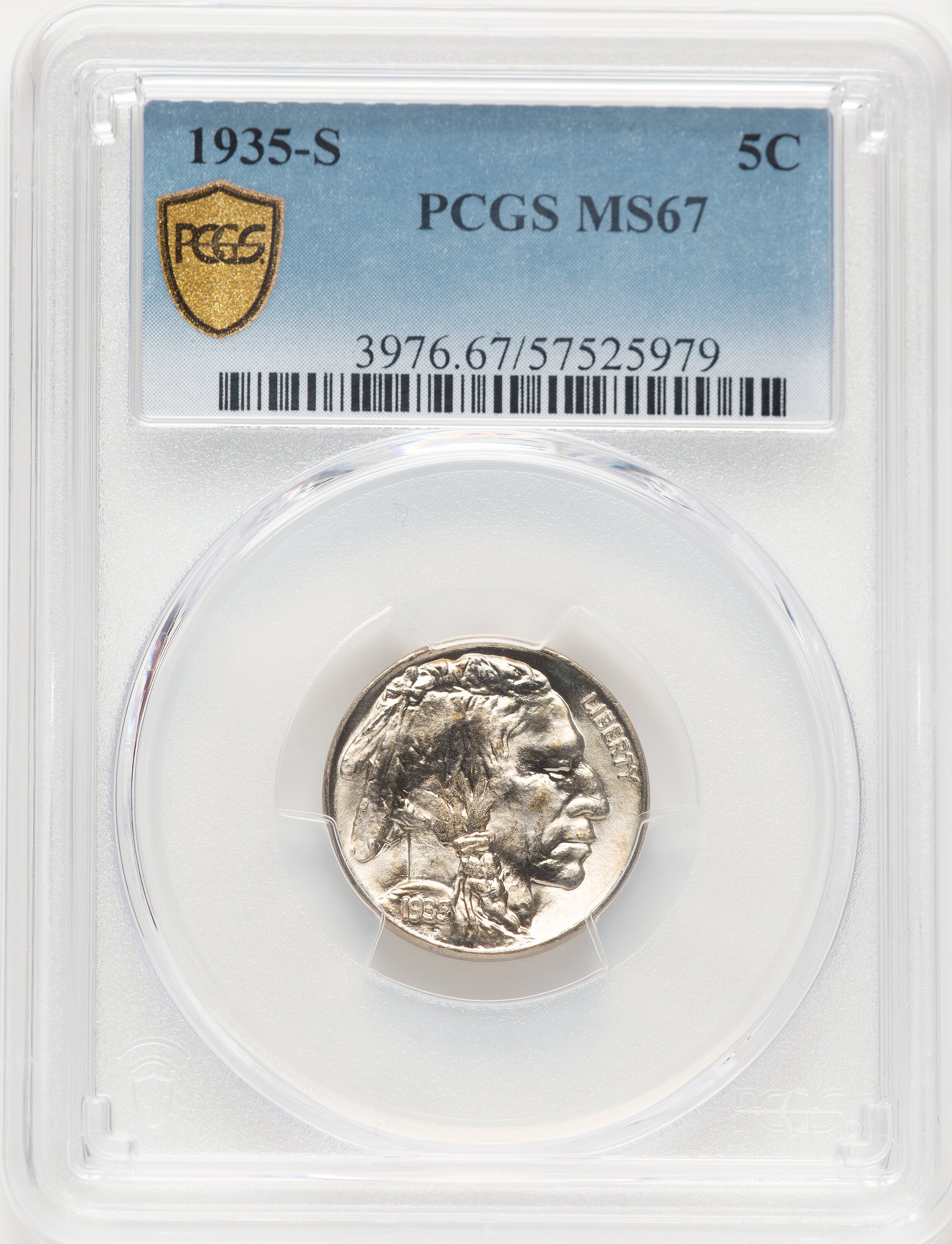 1935-S 5C PCGS Secure 67 PCGS
