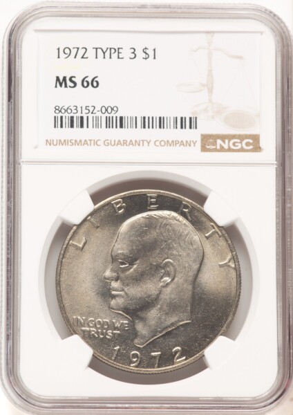 1972 $1 66 NGC