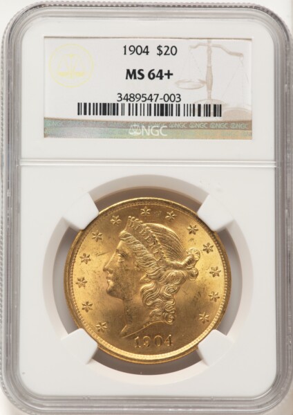 1904 $20 Liberty NGC Plus 64 NGC