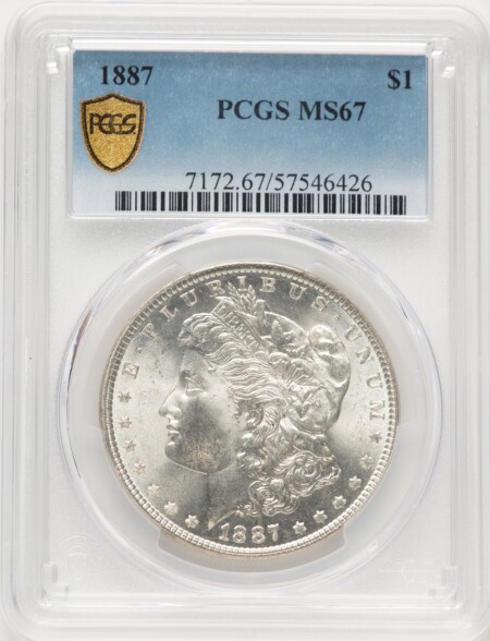 1887 S$1 PCGS Secure 67 PCGS