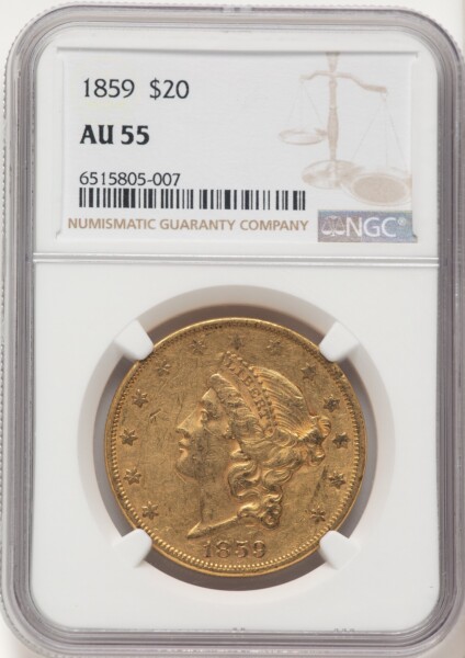 1859 $20 55 NGC