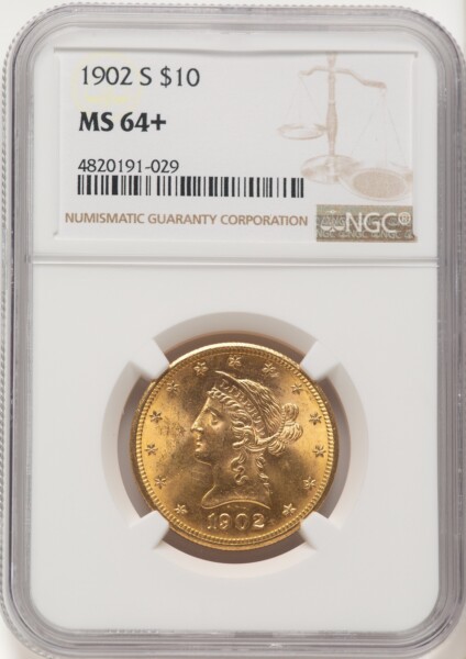 1902-S $10 NGC Plus 64 NGC
