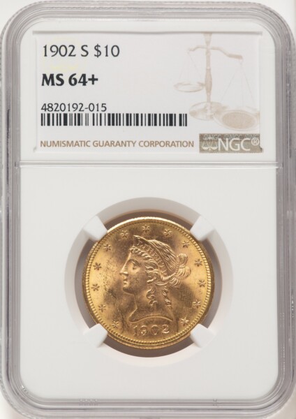 1902-S $10 NGC Plus 64 NGC