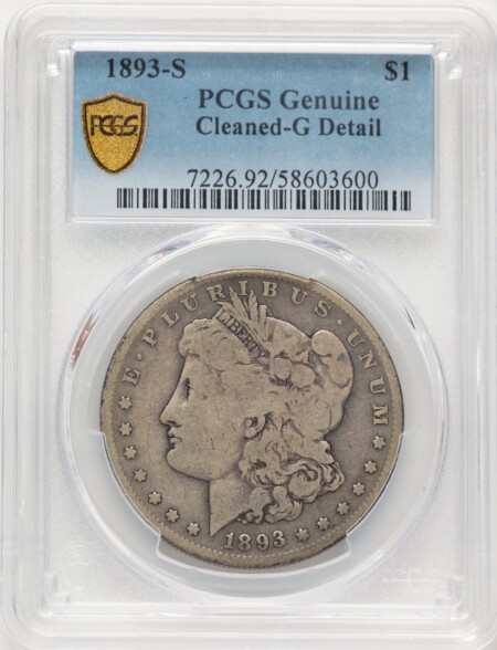 1893-S S$1 Genuine PCGS Secure 4 Genuine PCGS