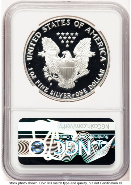 1990-S Proof Silver Eagle 1 oz Thomas Uram 70 NGC